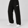 STWD Men’s Black Baggy Trousers – Fleece Fabric
