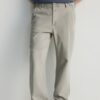 Reserved Men’s Light Green Straight Fit Cotton Pants