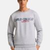 Carlo Colucci Men’s Light Grey Fleece Sweatshirt – Stylish & Comfortable