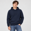 Bershka Men’s Blue Fleece Hoodie – Comfortable & Stylish