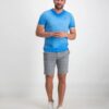 Men's Bright Blue Crew Neck T-Shirt — main product image