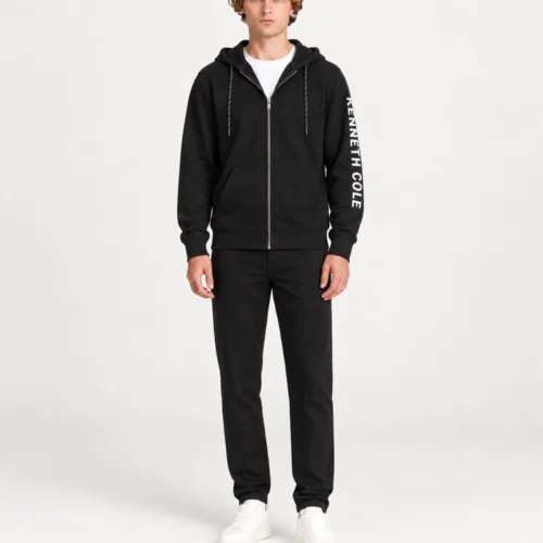 Kenneth Cole Black Zip Hoodie