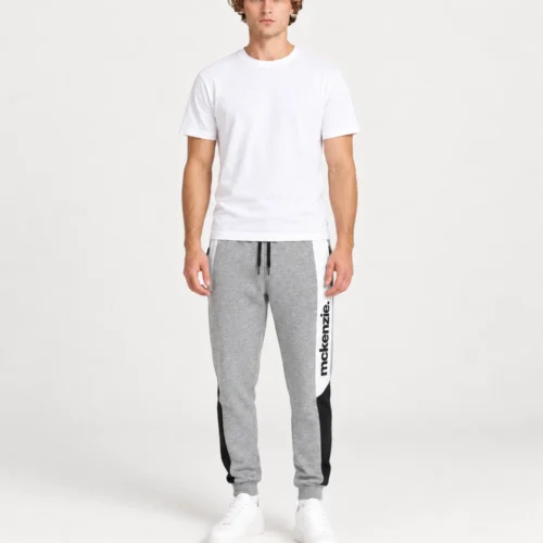 Grey Zip Detail Joggers