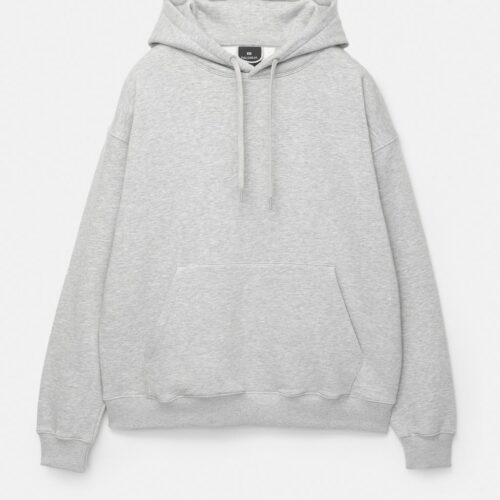 PULL&BEAR Light Grey Pullover Hoodie